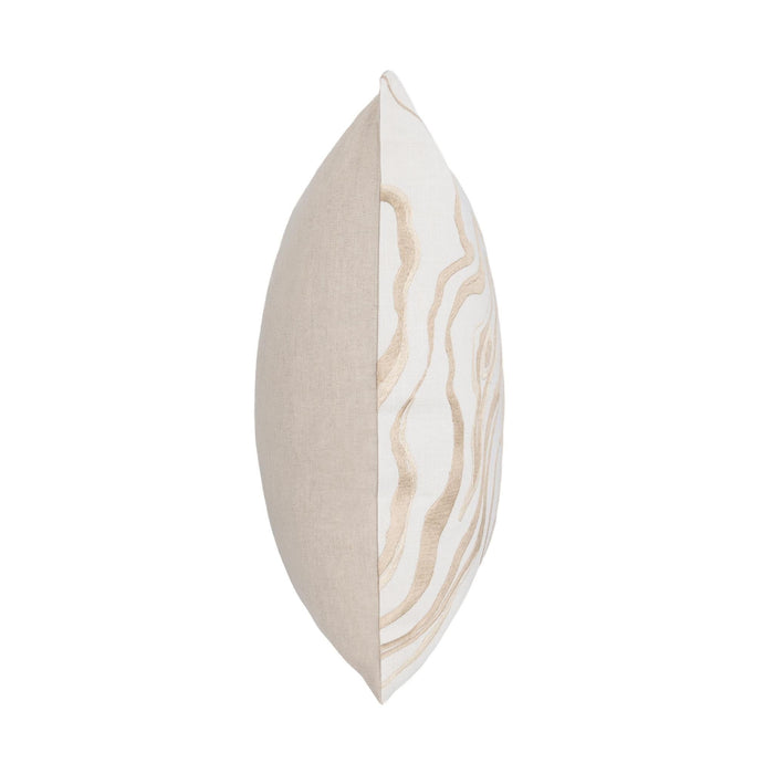 Drift - 22" x 22" Pillow - Ivory / Natural