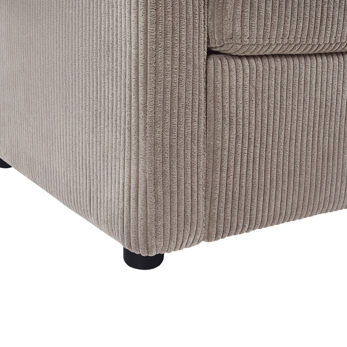 Sleeper Sofa With Foldable Mattress, USB Ports, Side Table & Storage Pocket