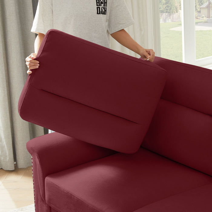 3 Seater Elegant Stationary Sofa