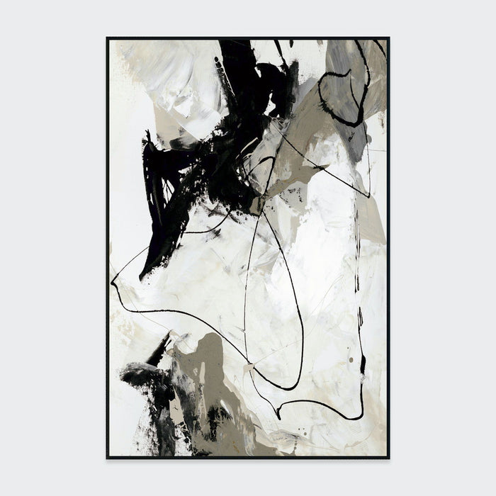 Chaos II - Painting Art By Buddy Whitlock - Black / White