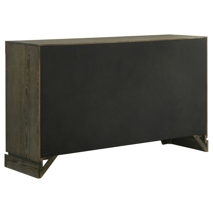 Sundance - 6 Drawer Dresser Cabinet - Dark Brown