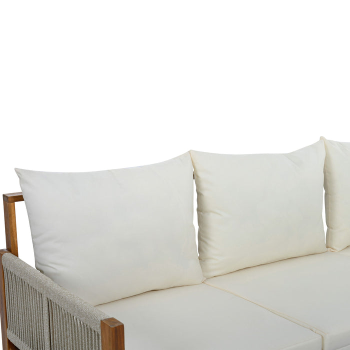 Outdoor 3 Seat Patio Sunbed