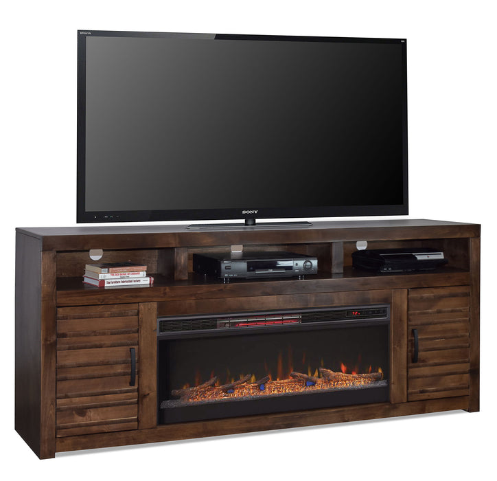 Electric Fireplace TV Stand Console For TVs Up To 95" - Whiskey