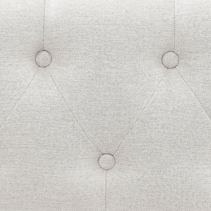 Upholstered Tufted Daybed With Drawers, Waved Arms