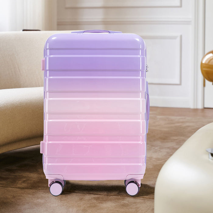 Luggage Set 20" /24" /28" With Combination Lock And Silent Wheels