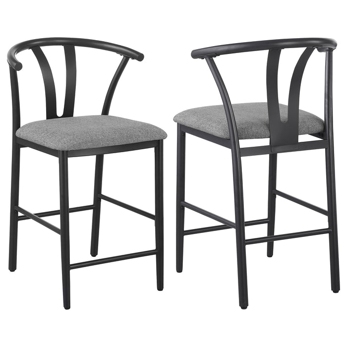 Tazman - Counter Height Dining Side Chair (Set of 2) - Gray
