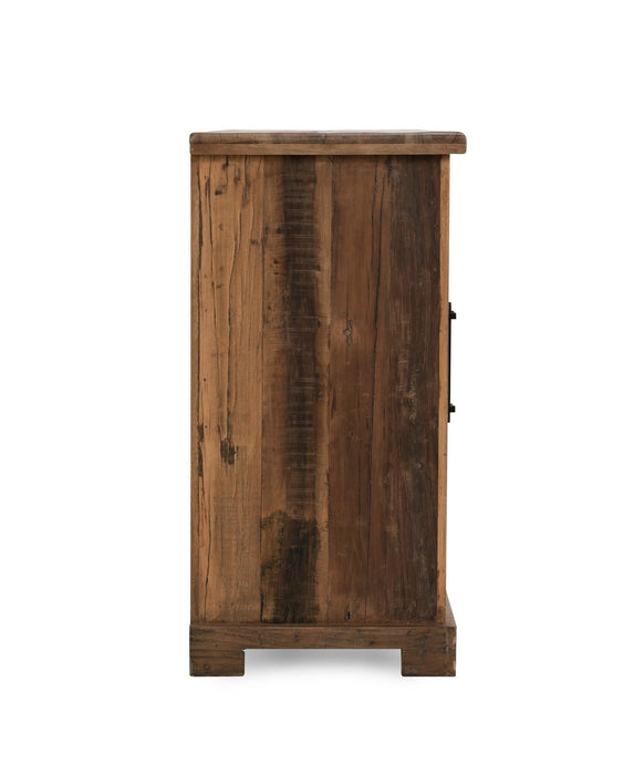 Zion - Wood 4 Door Cabinet - Natural