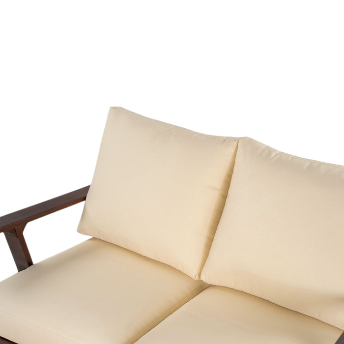 4 Piece Outdoor Sofa Set With Cushions And Coffee Table