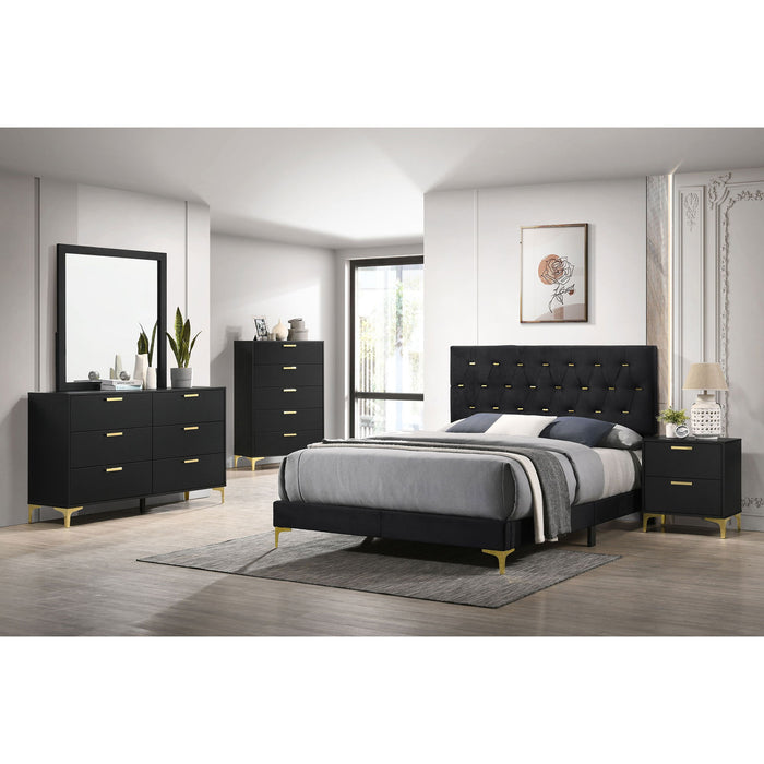 Lexie - 6 Drawer Rectangular Dresser - Black