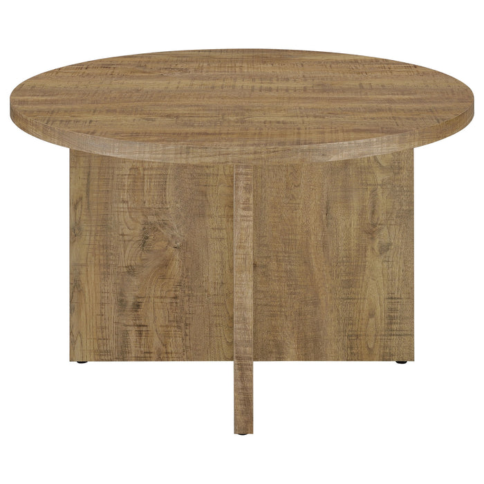 Larrabee - Round Dining Table - Mango Color