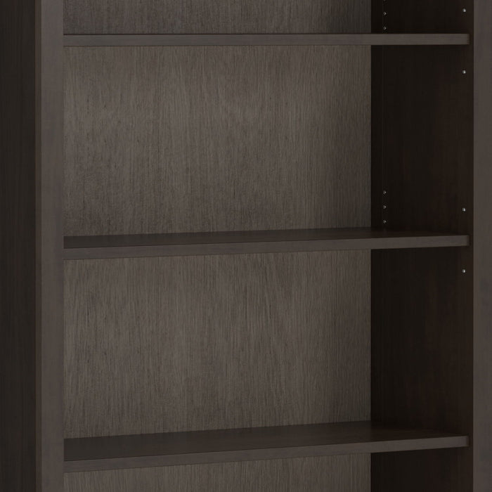 Amherst - 5 Shelf Bookcase - Brown