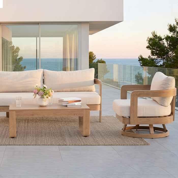 Swivel Chair For Patio - Oak