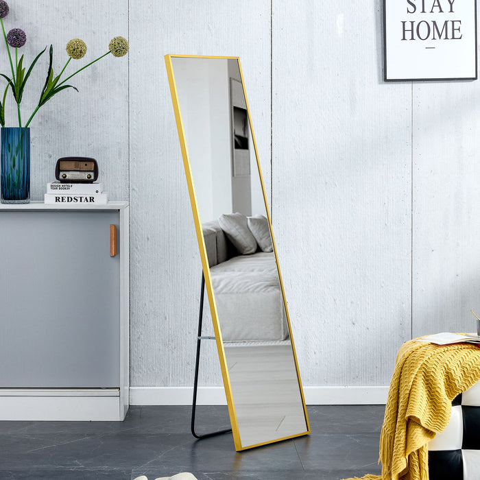 4th Generation Frame Wall Mounted Full Body Mirror For Bathroom And Bedroom - Transparent