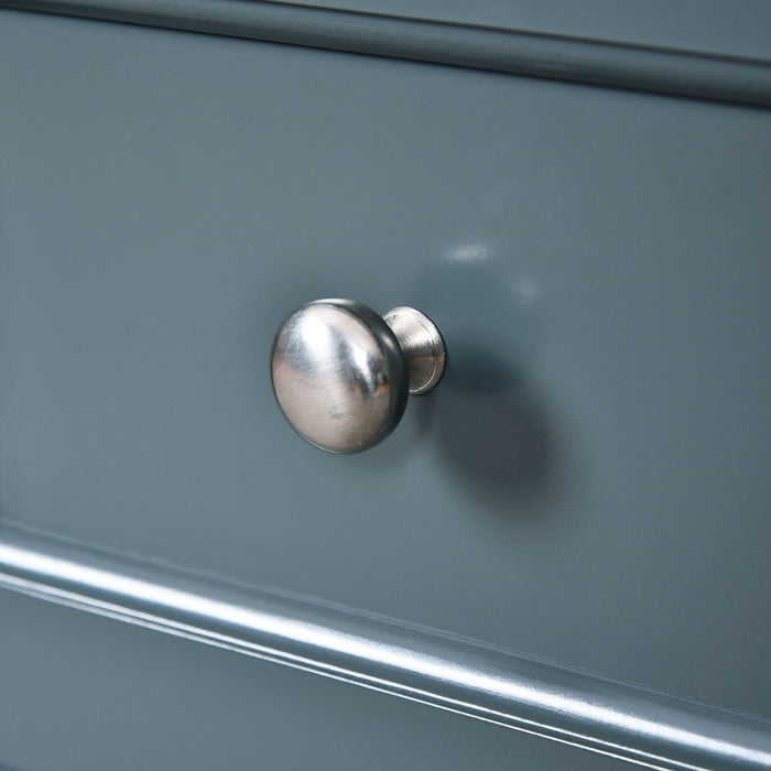 Bathroom Vanity With Top Sink, Storage Cabinet With 2 Drawers And Tip Out Drawer, Rectangular Design - Blue