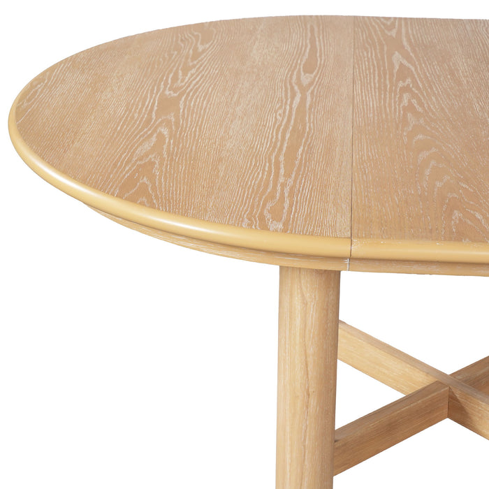 Extendable Oval Dining Table With Leaf
