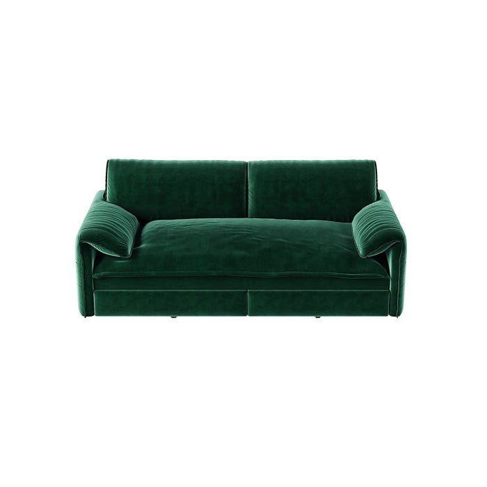 Queen Pull Out 3 In 1 Convertible Sleeper Sofa With Side Storage