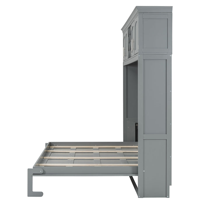 Murphy Wall Bed With Top Cabinets & Wine Rack