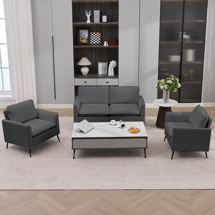 Upholstered Loveseat, For Living Room