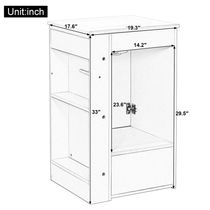 Modern Freestanding Bathroom Vanity With Sink, Soft-Close Drawer, Towel Bar