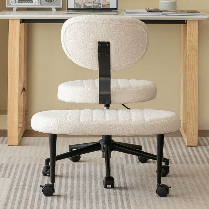 Ergonomic Cross Legged Office Chair With Back Support