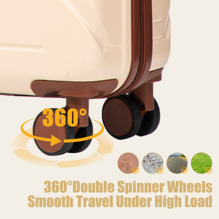 Hard Shell Travel Luggage With Scratch Resistant Surface