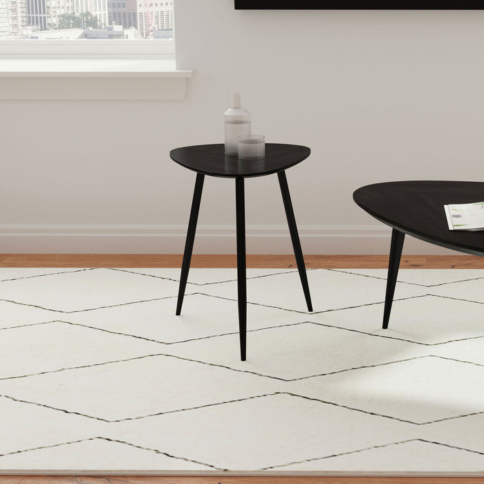 Xander - Triangular Table With Rounded Edges