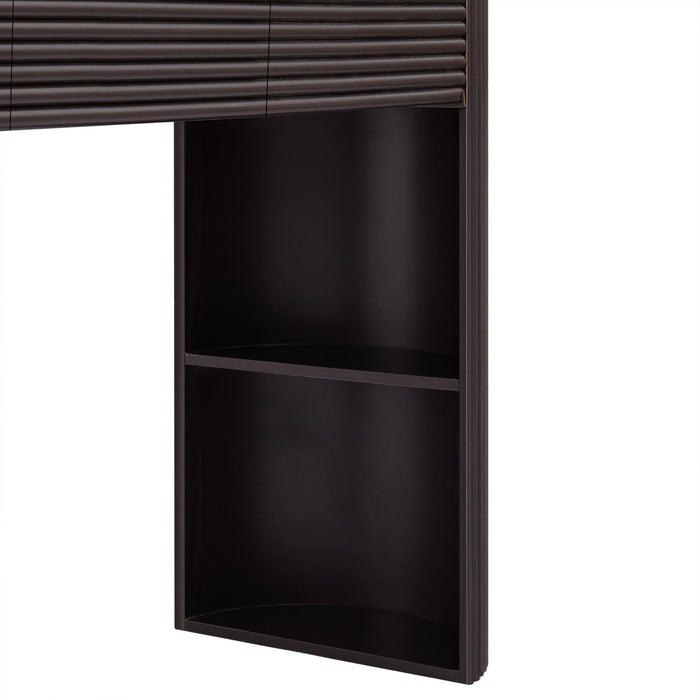 Retro Console Table With Storage, 3 Drawers