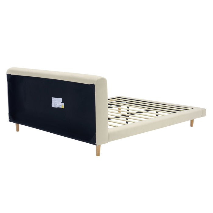 Chunky - California King Bed Frame - Beige