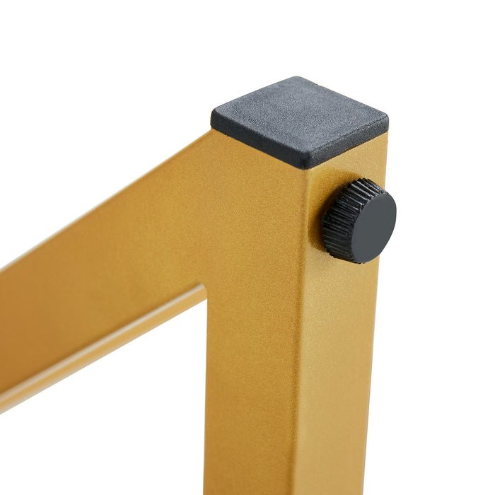 Modern Rock Slab Coffee Table With Metal Legs