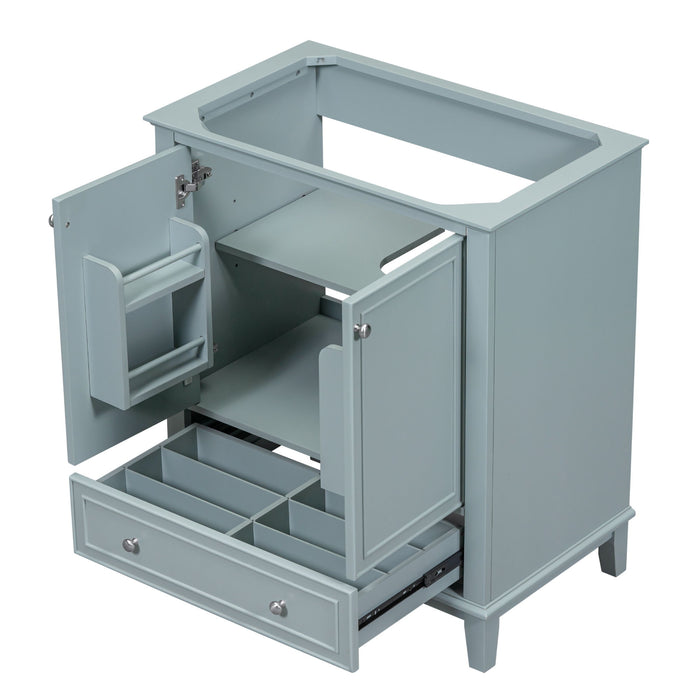 Modern Bathroom Vanity Base Only With Doors And Drawer