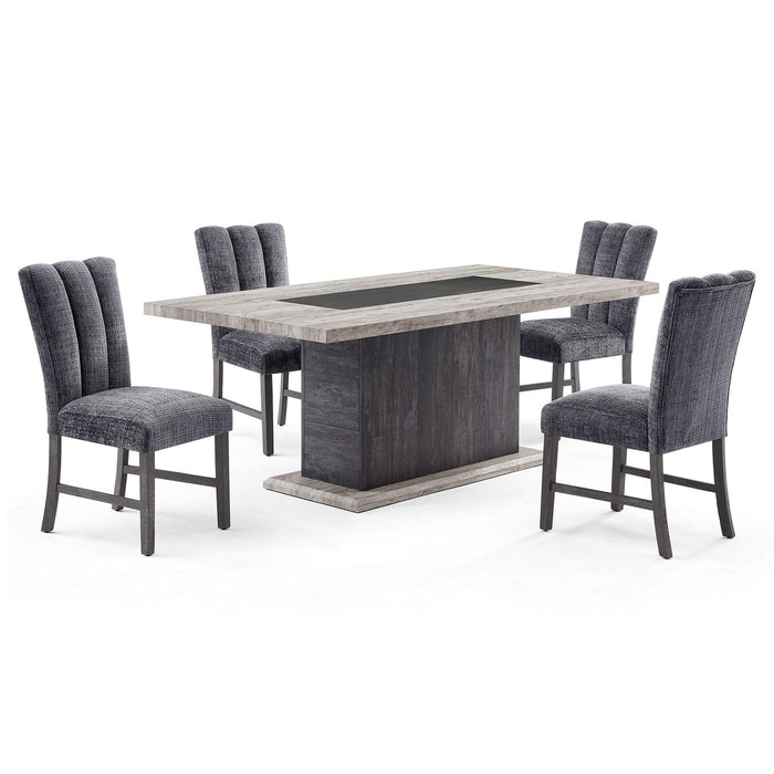 Dining Table, Fits Up To 6 People - Gray
