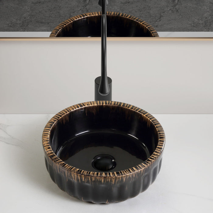 Vessel Sink, Above Counter Small Bowl - Black