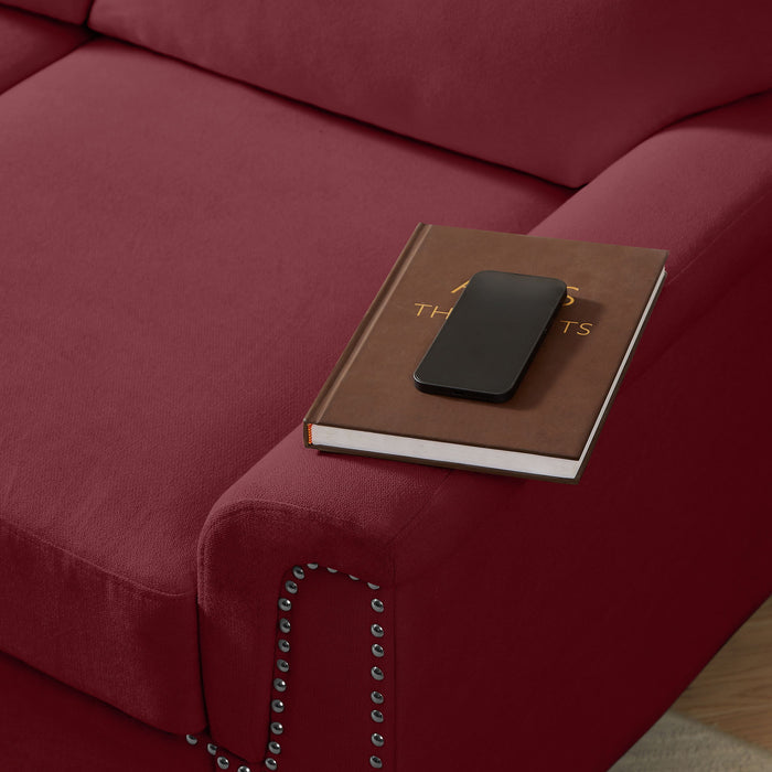 3 Seater Elegant Stationary Sofa