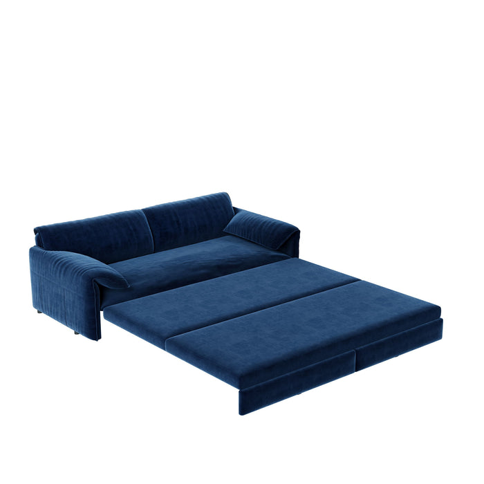 Queen Pull Out Sofa Bed With Side Storage