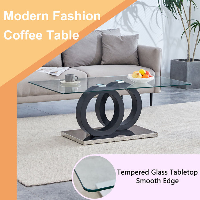 Minimalist Coffee Table - Black