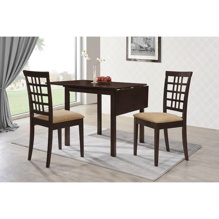 Lattice Back Side Chair (Set of 2) - Brown