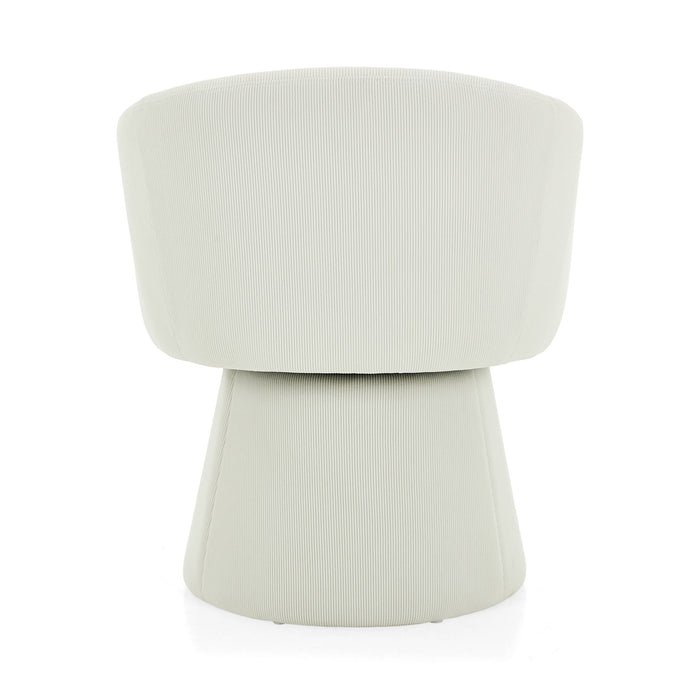 Modern Swivel Accent Chair With Ergonomic Barrel Design