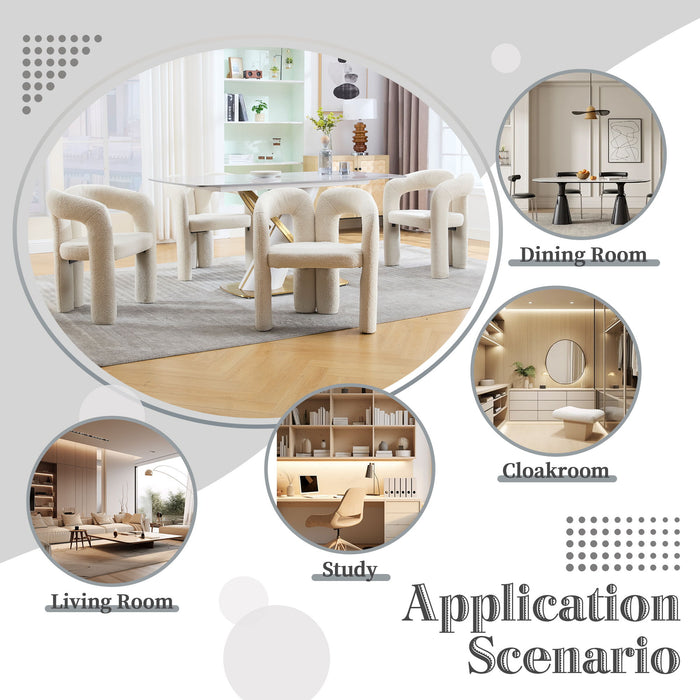 Coolmore Contemporary Designed Accent / Dining Chair With Armrests