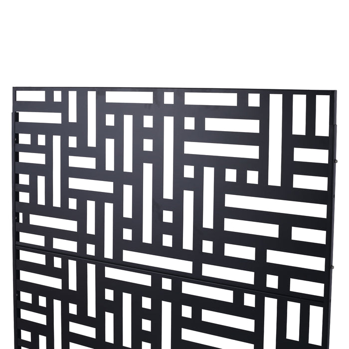 Decorative Freestanding Metal Privacy Screen For Indoor & Outdoor Use