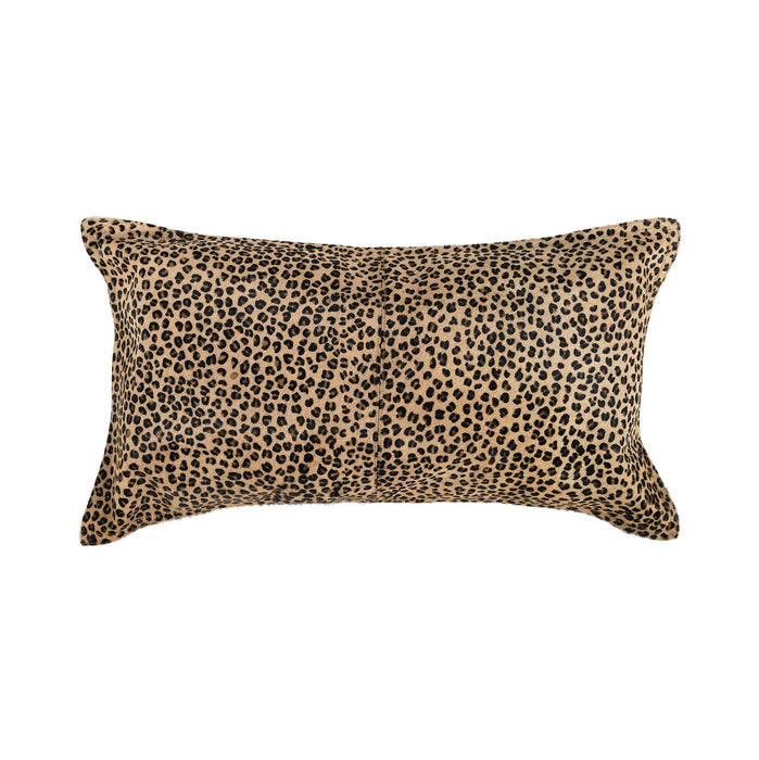 Leopard - 20" x 20" Pillow - Camel / Black