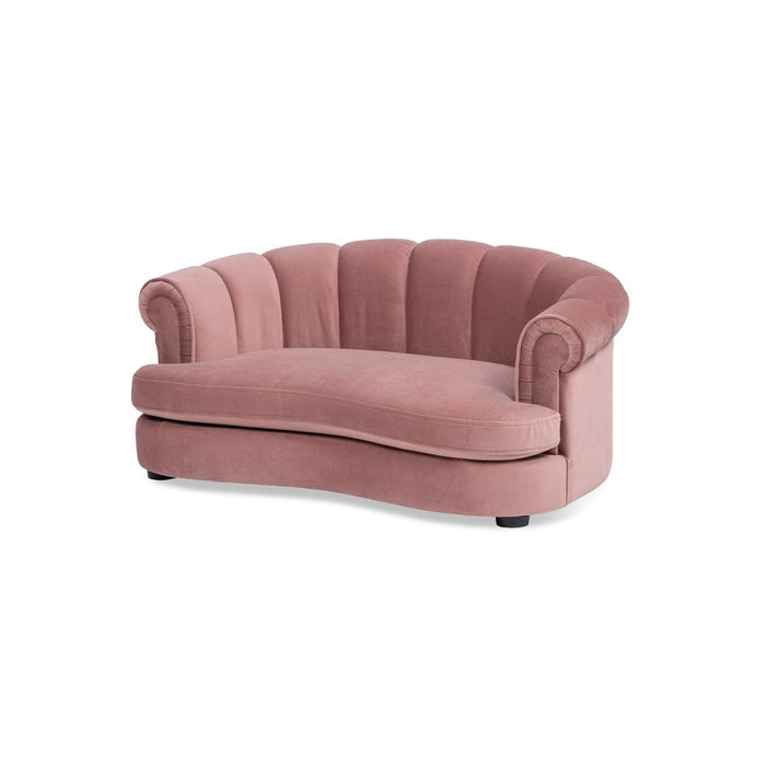 Halle - Rolled Arm Dog Bed - Pink