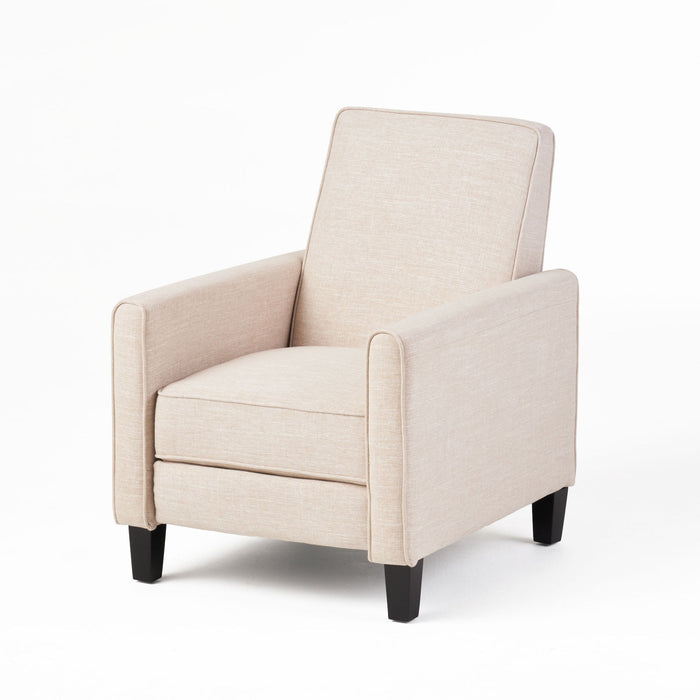 Upholstered Push Back Recliner Chair For Living Room