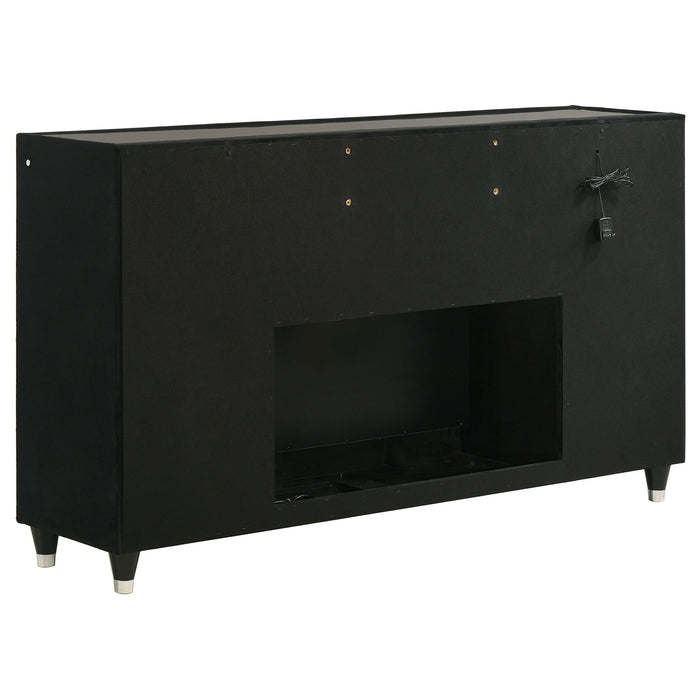 Mika - 8 Drawer LED Fireplace Dresser
