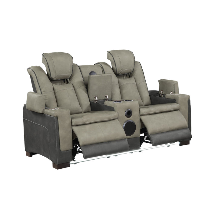Bruno - Power Reclining Loveseat With Bluetooth Speakers