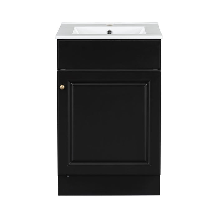 Bathroom Vanity With Sink, Cabinet With Adjustable Shelf