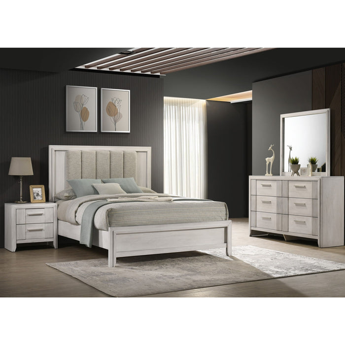 6 Drawer Storage Dresser Furniture - Antique White