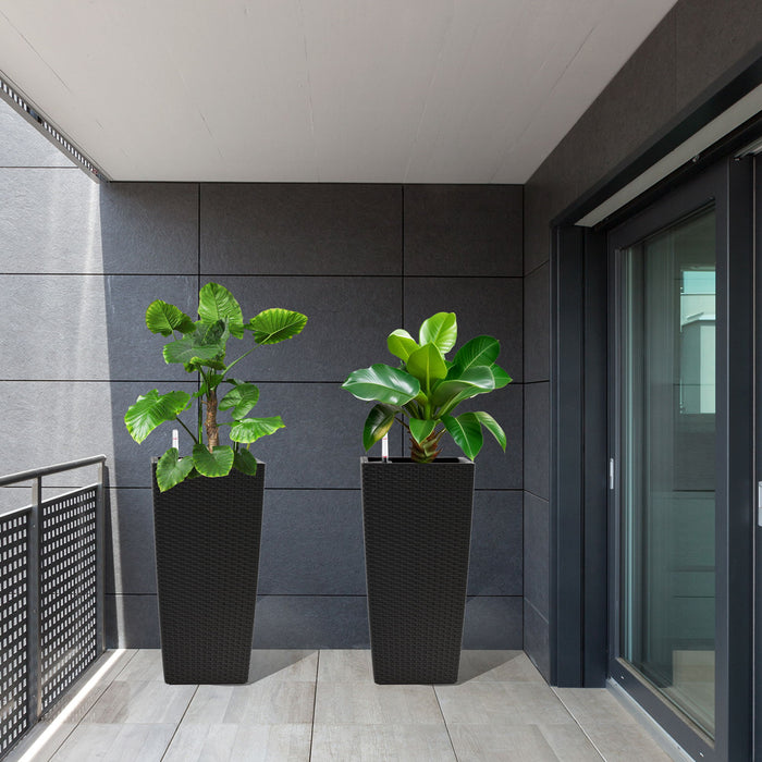 Indoor Outdoor Planter With Automatic Watering System (Set of 2)