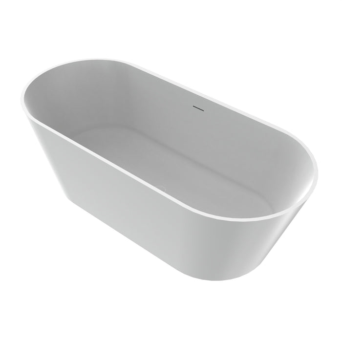 Solid Surface Freestanding Soaking Bathtub & Ergonomic Design