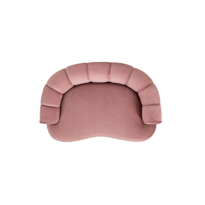 Halle - Rolled Arm Dog Bed - Pink