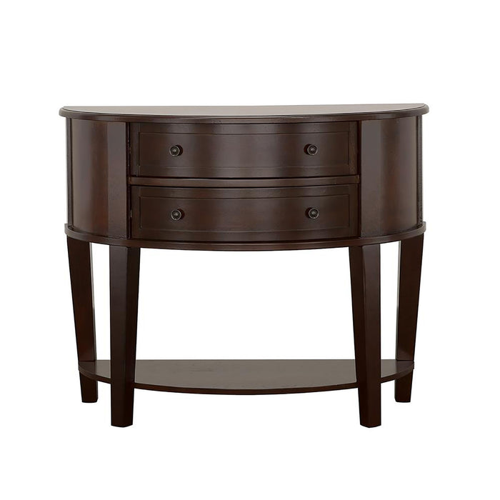 Demilune - Shape Console Table - Brown